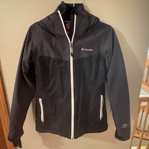 Black and grey Columbia winter jacket